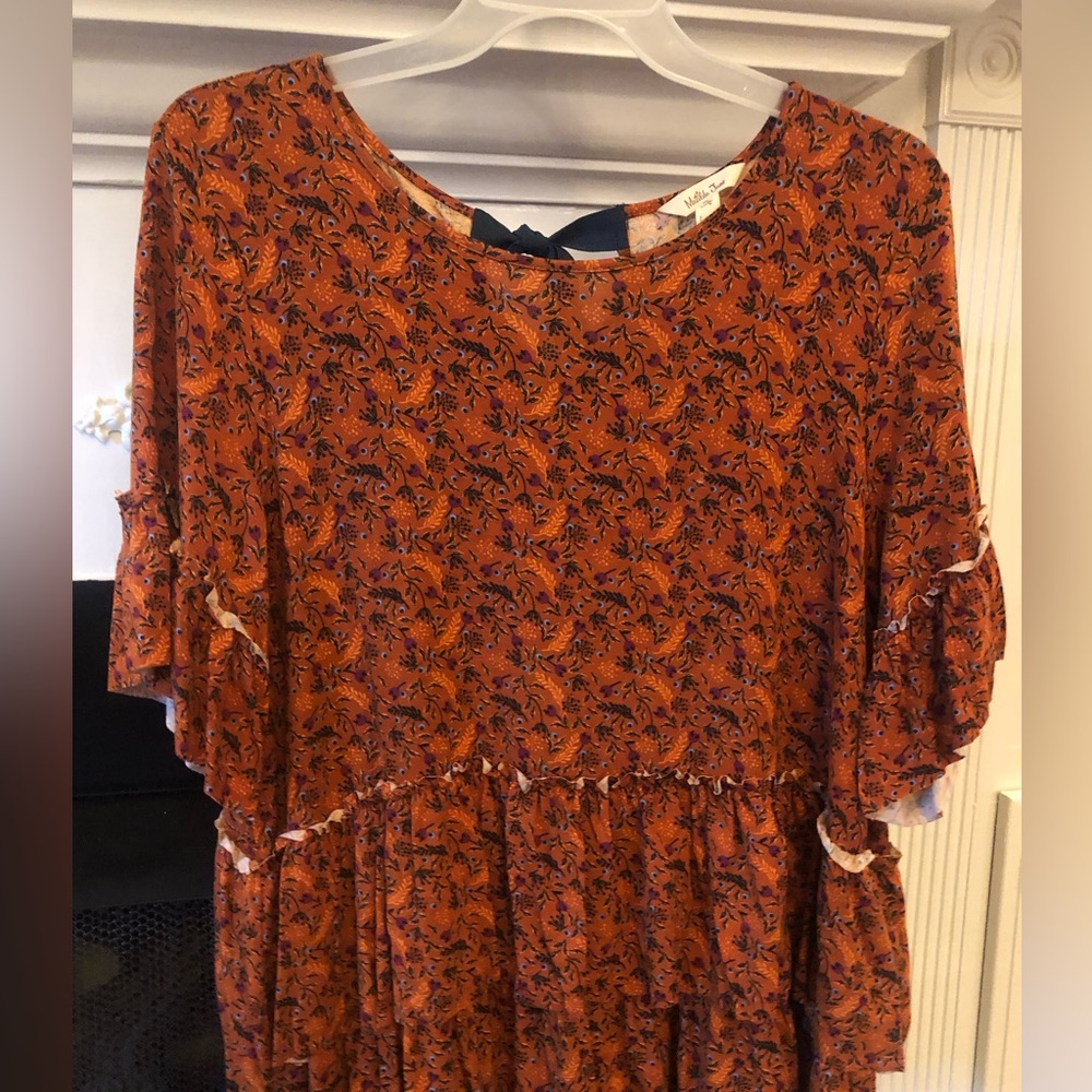 Matilda Jane ruffle top with back bow